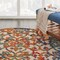 Homeroots 4 ft. Round Rainbow Colored Indoor & Outdoor Area Rug 385030 - alternate 4